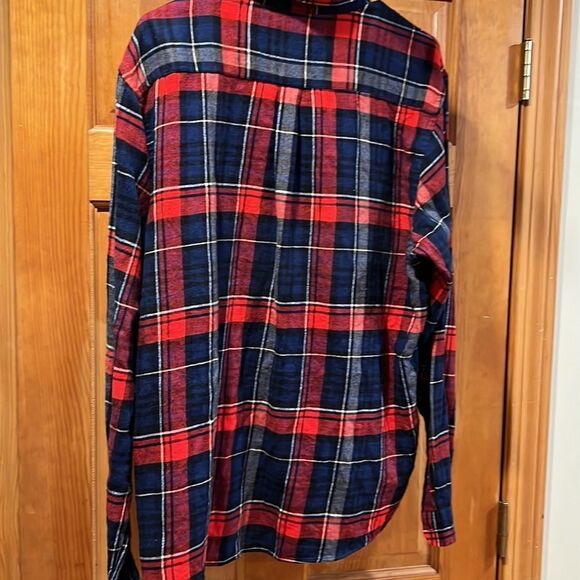 Cedar Wood State XXL (2xl) plaid flannel red blue - Picture 5 of 8